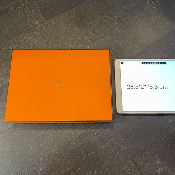 Hermes empty plate tray empty box with ribbon  storage decoration - Picture 9 of 9